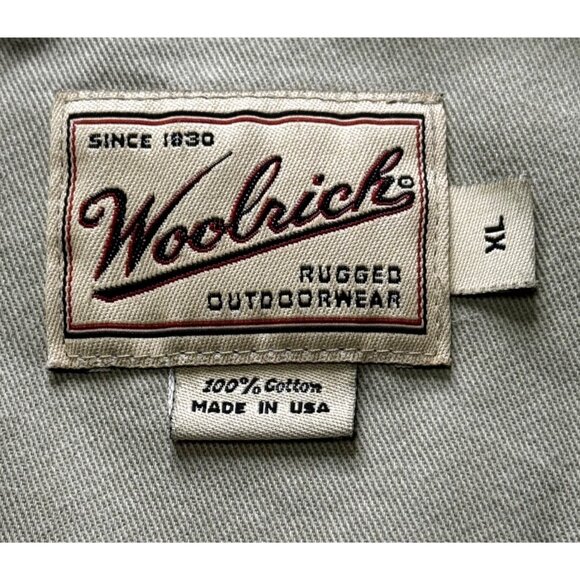Woolrich Rugged Outdoorwear Heavyweight Shirt Men's XL USA Made Elbow Patch - Picture 2 of 10